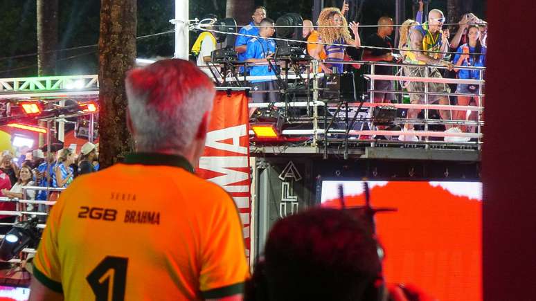 Carlo Ancelotti no carnaval de Salvador