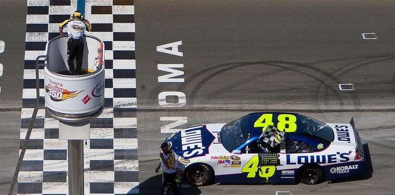 Jimmie Johnson em 2016, temporada do &uacute;ltimo t&iacute;tulo