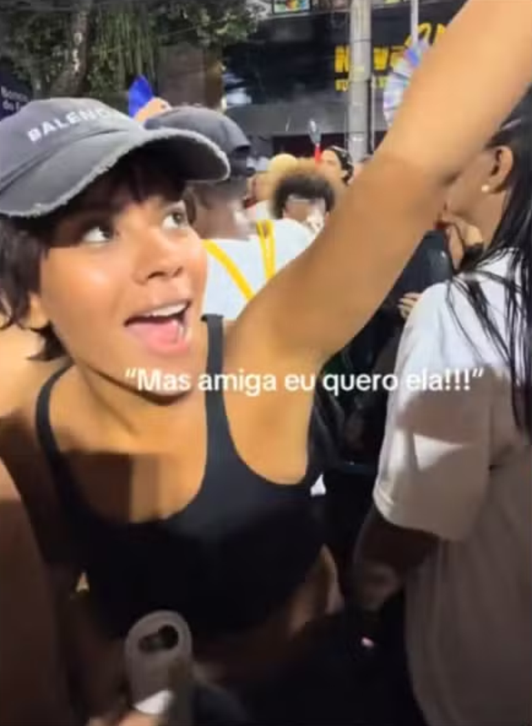 Bella Campos aponta para Alice Carvalho em trend viral e f&atilde;s v&atilde;o &agrave; loucura