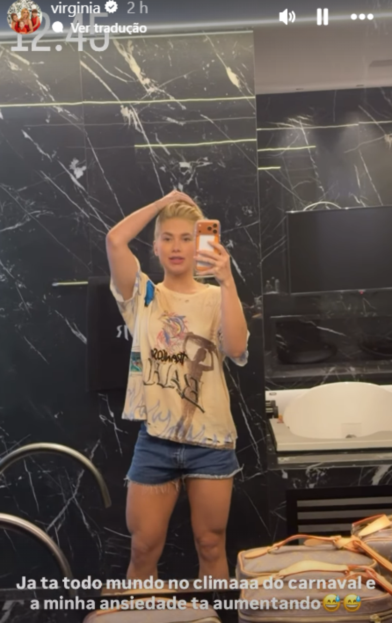 Virginia diz que est&aacute; ansiosa para desfilar na Sapuca&iacute;