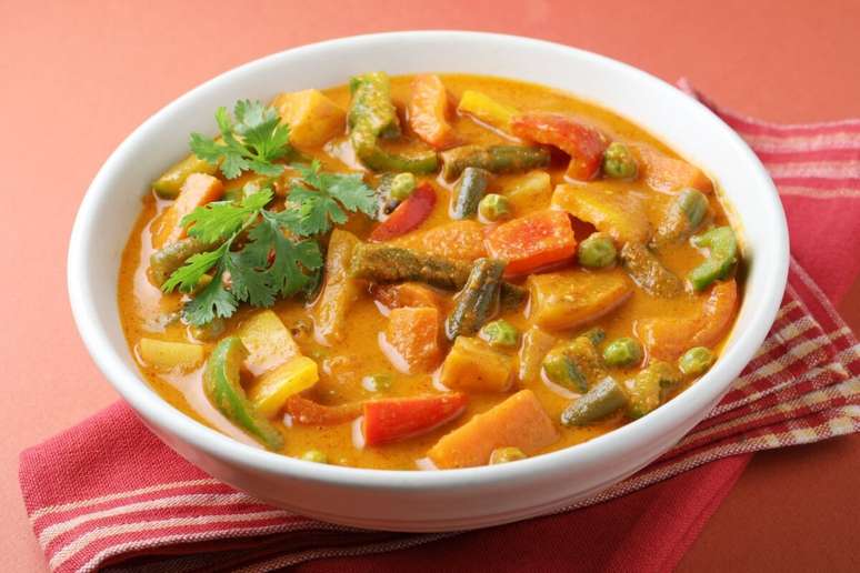 Curry de legumes cremoso 