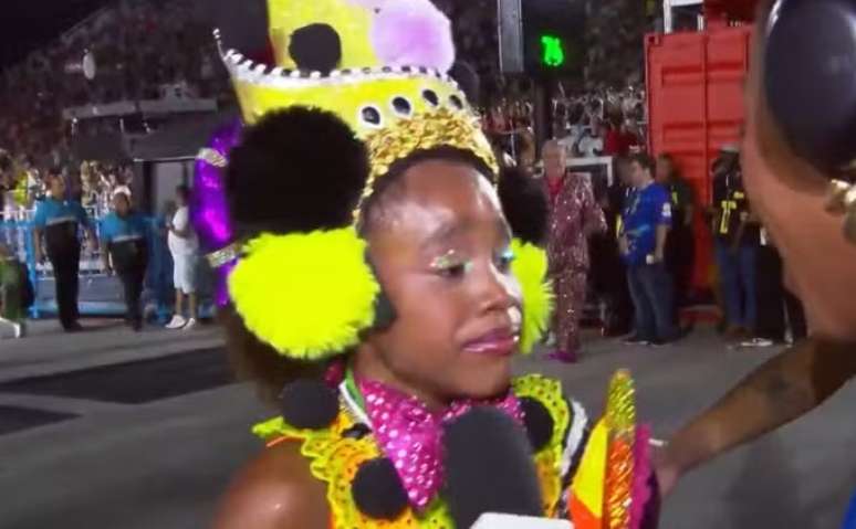 &ldquo;Essa &eacute; minha escola de cora&ccedil;&atilde;o, eu amo a Mocidade&rdquo;, falou Sofia, de 10 anos 