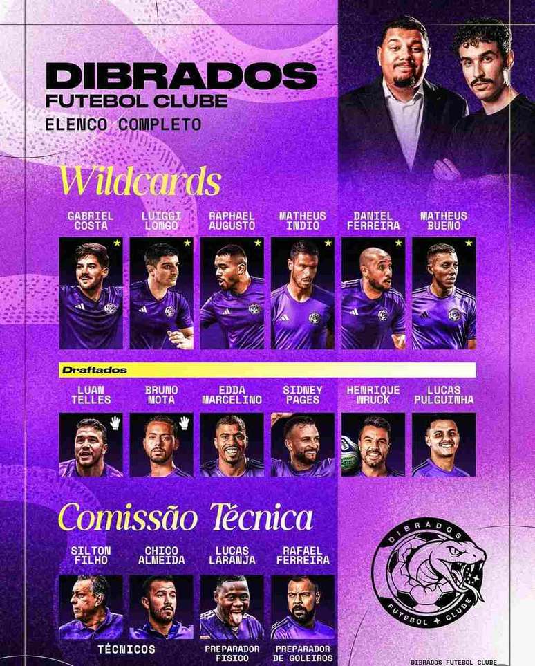 Dibrados tem elenco completo para o segundo split da Kings League Brasil &ndash;