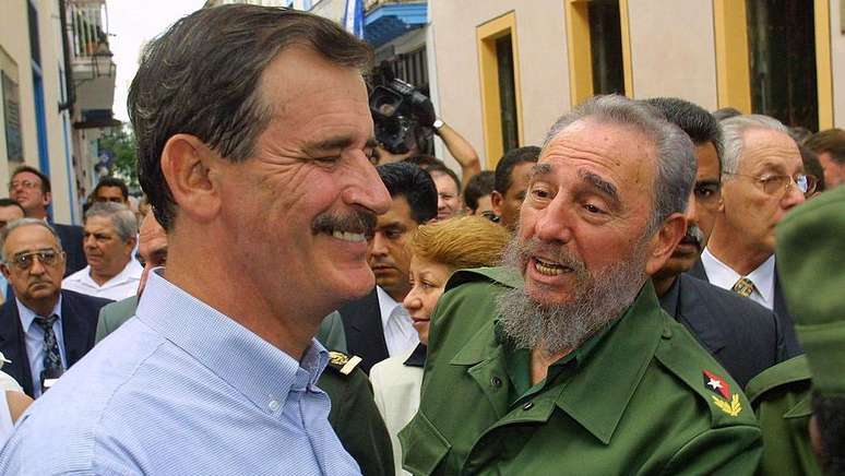 Apesar da crise com Fidel Castro, Vicente Fox visitou Havana em 2002 em uma tentativa de normalizar as rela&ccedil;&otilde;es