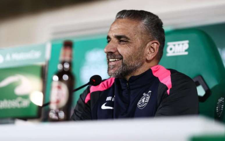 T&eacute;cnico Rui Borges muito animado coma&nbsp; vit&oacute;ria de fora de casa, que deixa o Sporting muito vivo rumo ao tricampeonato portugu&ecirc;s.&nbsp;