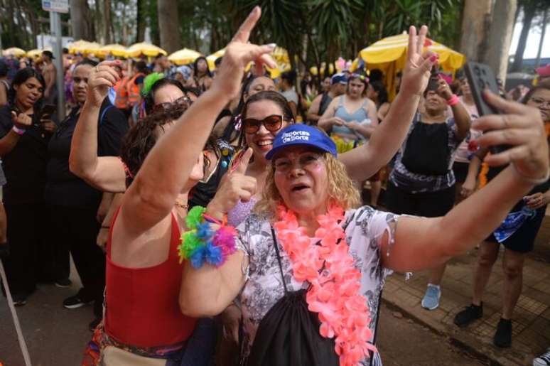 Foli&atilde;s no bloco de L&eacute;o Santana