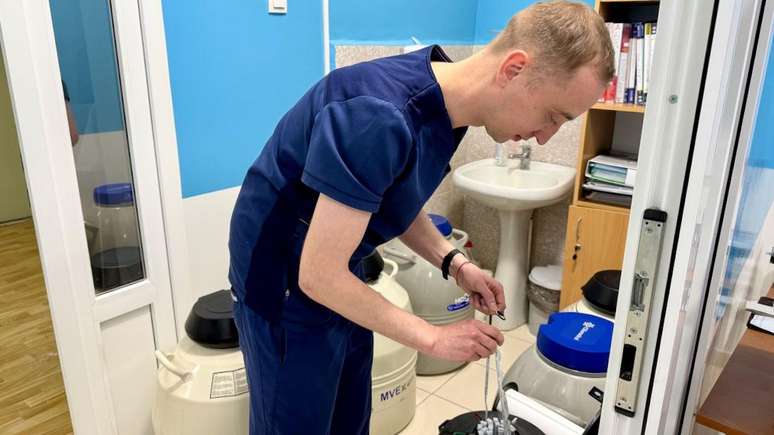 O Centro estatal de Medicina Reprodutiva de Kiev &eacute; respons&aacute;vel pelo armazenamento do material congelado