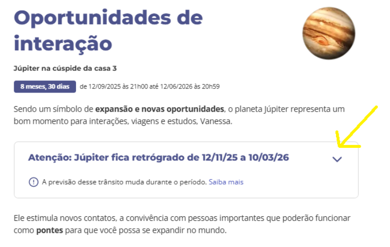 destaque de j&uacute;piterr etr&oacute;grado no hor&oacute;scopo personalizado
