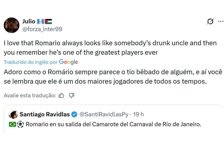 Repercuss&atilde;o do v&iacute;deo do ex-jogador na sa&iacute;da do Samb&oacute;dromo &ndash;