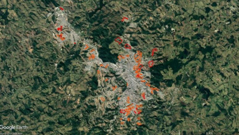 Cemaden identificou em 2017 locais de alto risco em Juiz de Fora