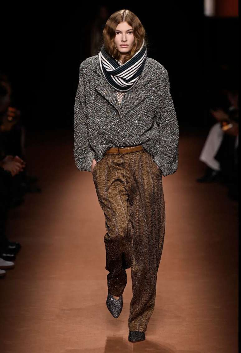 Desfile na Semana de Moda de Ml&atilde;o 