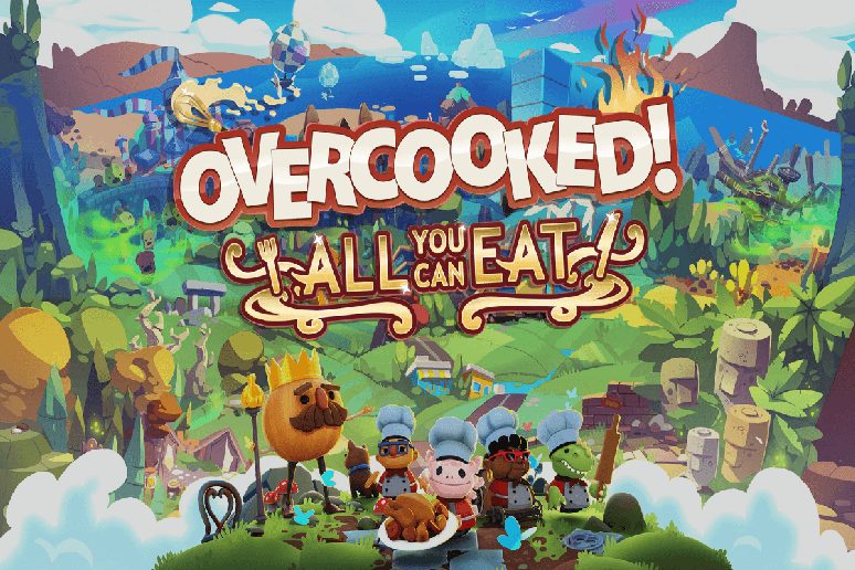Em &ldquo;Overcooked! All You Can Eat&rdquo;, a equipe precisa agir sob press&atilde;o em cozinhas ca&oacute;ticas, onde comunica&ccedil;&atilde;o e agilidade s&atilde;o a chave para vencer os desafios 