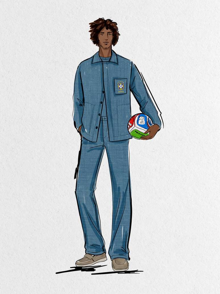 Trajes oficiais da Sele&ccedil;&atilde;o Brasileira para a Copa 2026 