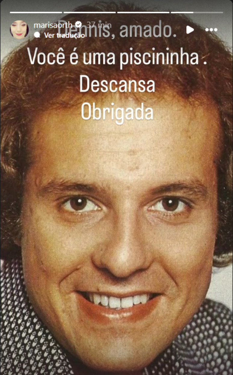 Marisa Orth fez post sobre morte de Dennis Carvalho