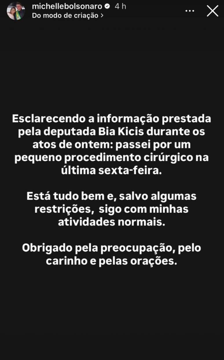 @michellebolsonaro via Instagram