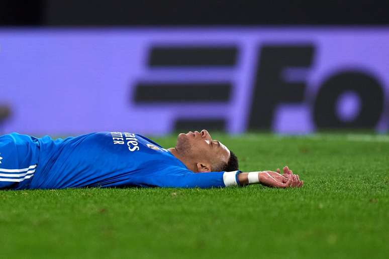 Mbapp&eacute; durante partida do Real Madrid 