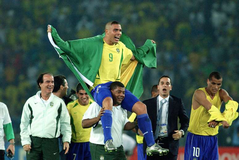Ronaldo comemora t&iacute;tulo da Copa do Mundo