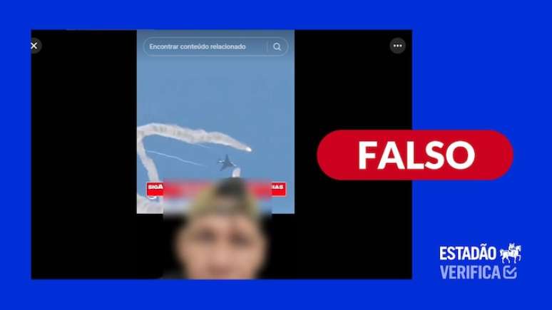 V&iacute;deo de ataque a&eacute;reo militar n&atilde;o &eacute; real