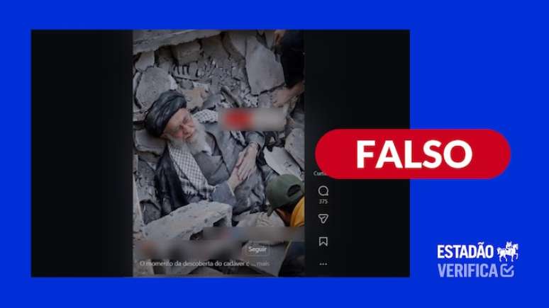 &Eacute; falso que v&iacute;deo mostre l&iacute;der supremo do Ir&atilde; morto; m&iacute;dia foi gerada por IA