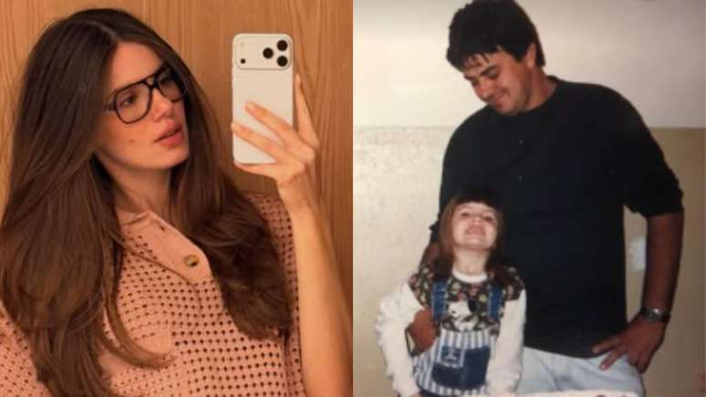 Camila Queiroz e pai, S&eacute;rgio Queiroz