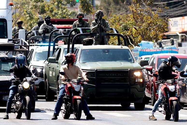O f&eacute;retro foi fortemente vigiado pelas for&ccedil;as mexicanas