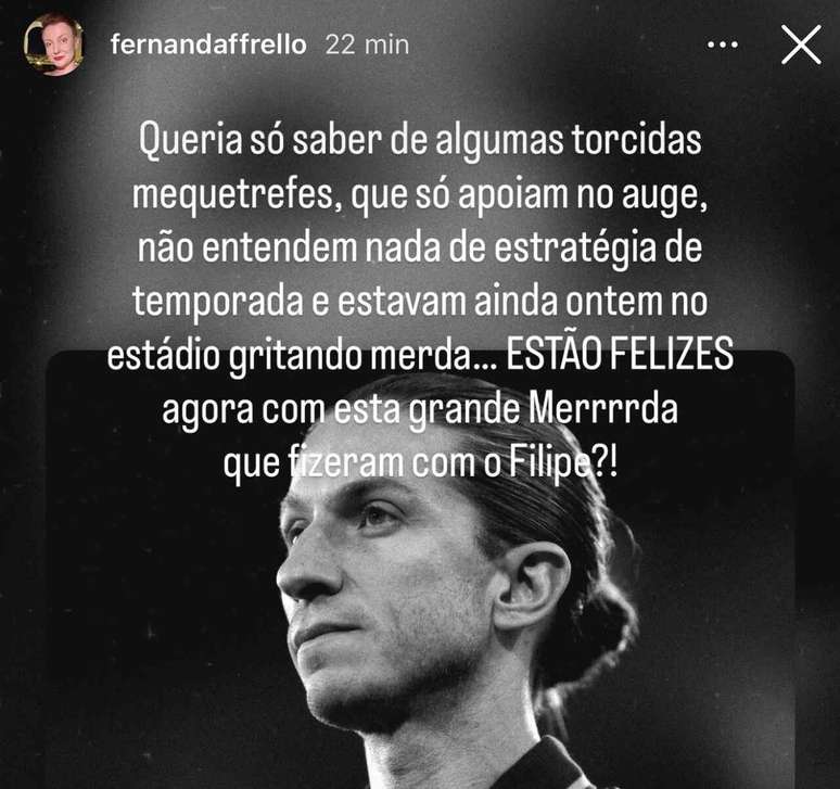 Fernanda Frello desabafa nas redes sociais &ndash;