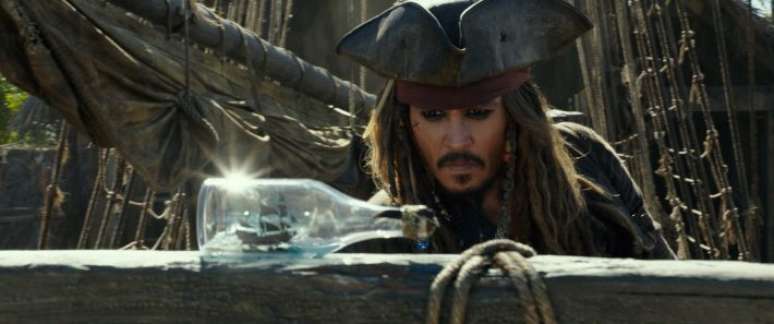 Johnny Depp deu vida a Jack Sparrow em cinco filmes da franquia 'Piratas do Caribe'