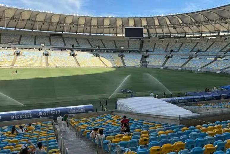 Gramado do Maracan&atilde; no in&iacute;cio de janeiro &ndash;