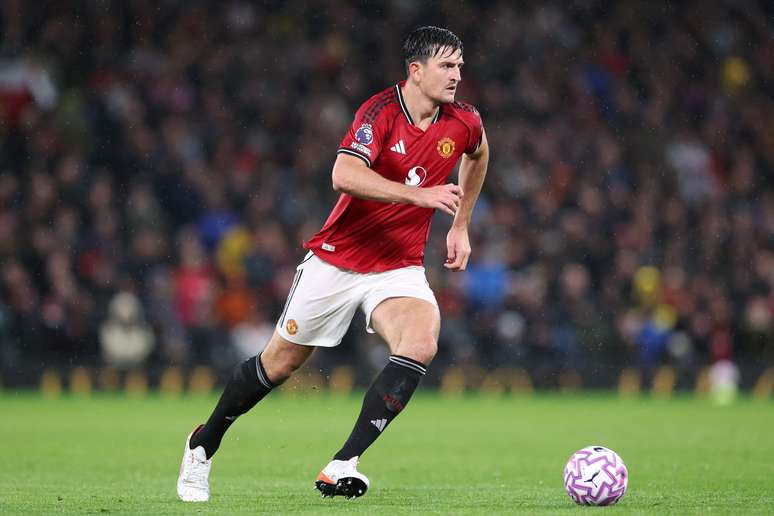 Harry Maguire atuando pelo Manchester United 