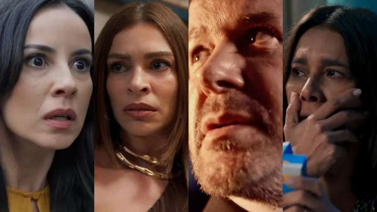 Zenilda (Andréia Horta), Arminda (Grazi Massafera), Ferette (Murilo Benício) e Lígia (Dira Paes) de Três Graças (Reprodução/TV Globo)