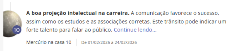 mercurio no horoscopo personalizado
