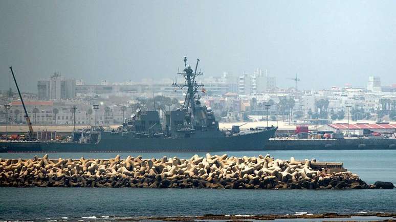 A base naval de Rota tem posi&ccedil;&atilde;o estrat&eacute;gica no Mediterr&acirc;neo