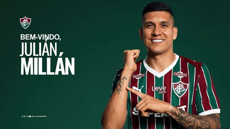 Juli&aacute;n Mill&aacute;n &eacute; o novo refor&ccedil;o do Fluminense &ndash;