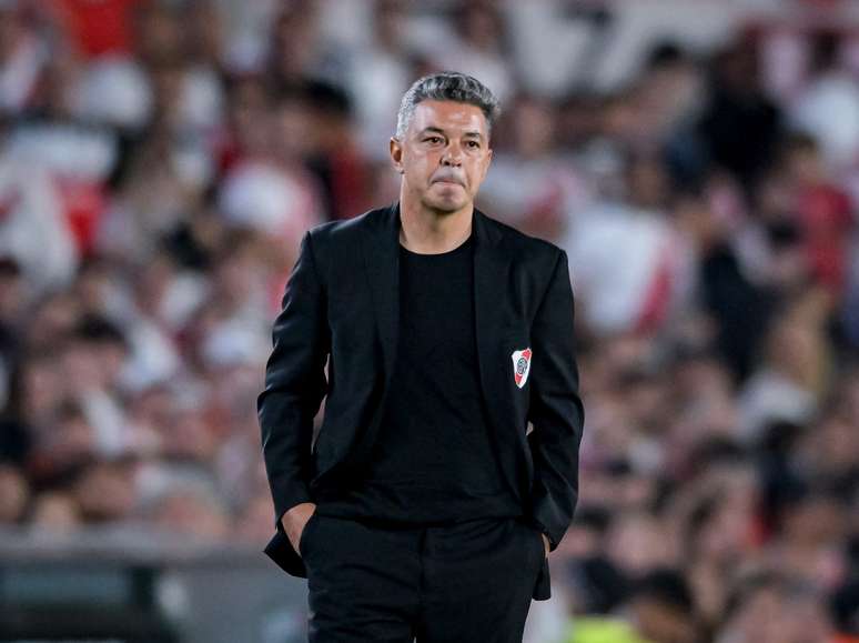 Marcelo Gallardo em sua despedida do River Plate. (Photo by Marcelo Endelli/Getty Images)