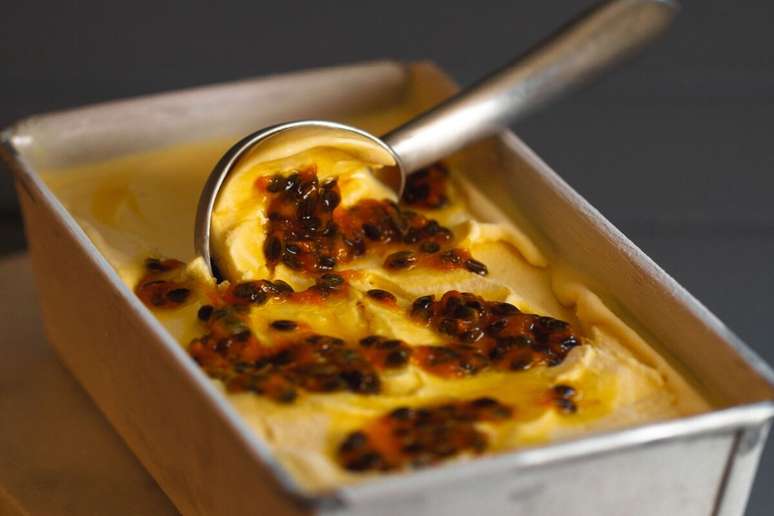 Sorvete de maracuj&aacute; 