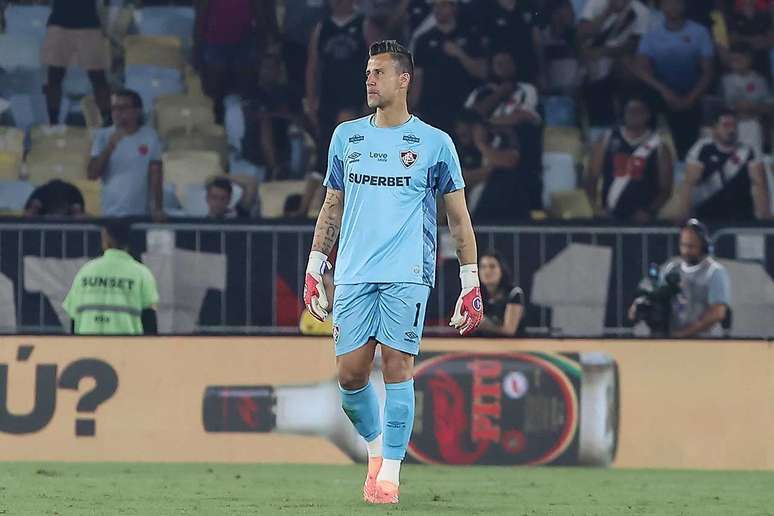 F&aacute;bio, goleiro do Fluminense, durante jogo do Brasileir&atilde;o &ndash; FOTO: LUCAS MER&Ccedil;ON / FLUMINENSE F.C.