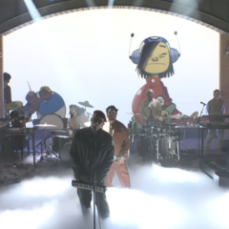 Gorillaz faz estreia no "Saturday Night Love" com performance incr&iacute;vel de &ldquo;Clint Eastwood&rdquo;