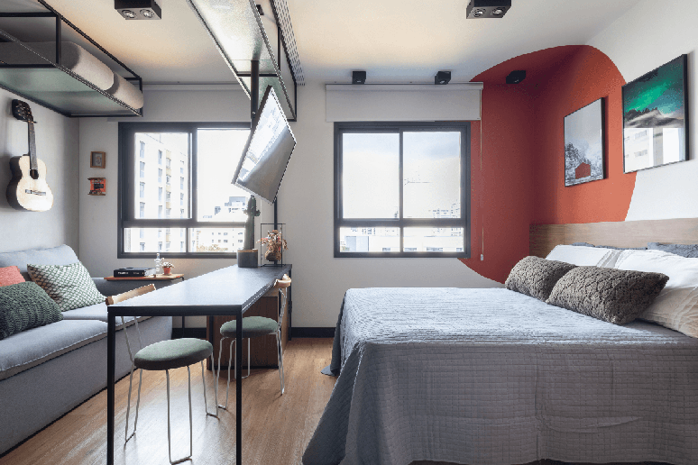 Contrastes pontuais trazem personalidade sem pesar o ambiente Projeto: Lima Vari Arquitetos |