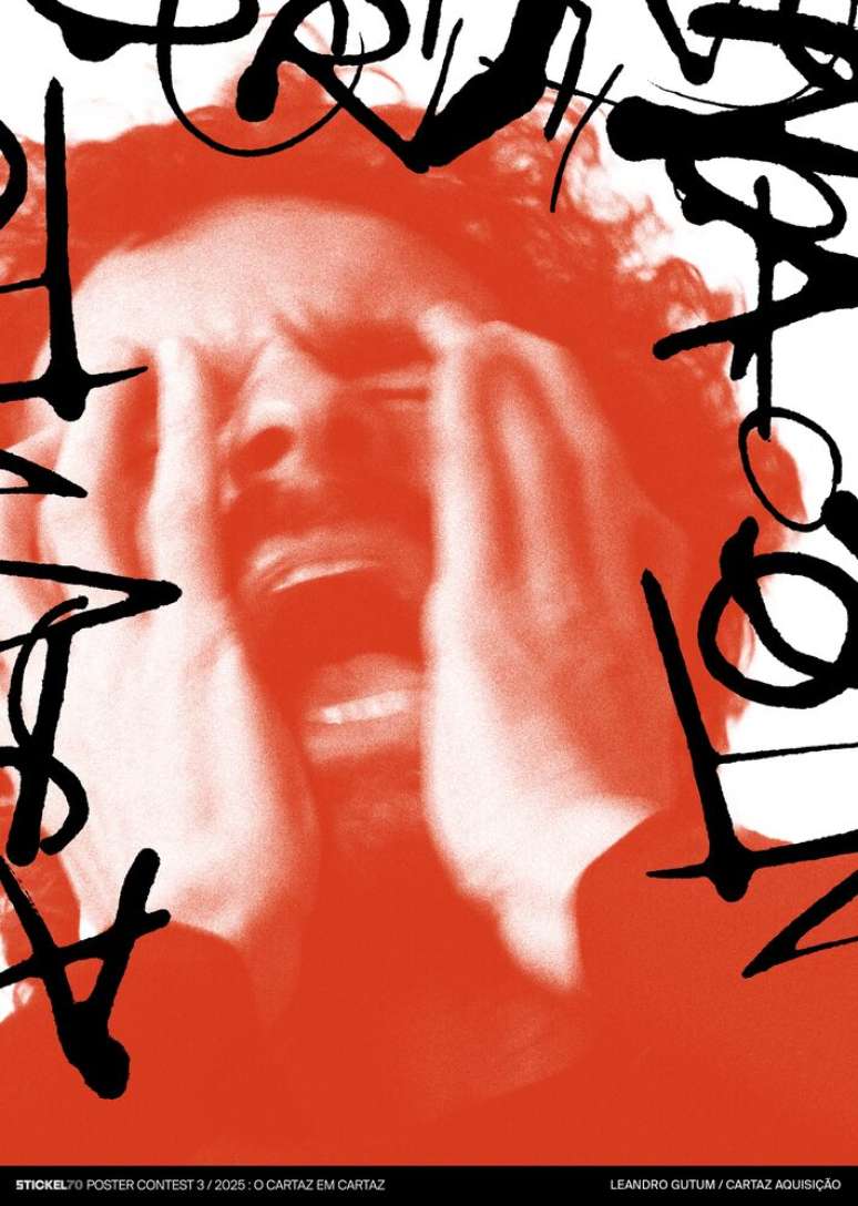 Cartaz de Leandro Gutum, vencedor da terceira edi&ccedil;&atilde;o do concurso anual de cartazes da Funda&ccedil;&atilde;o Stickel.