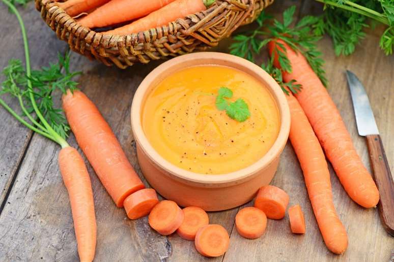 Creme de cenoura e c&uacute;rcuma 