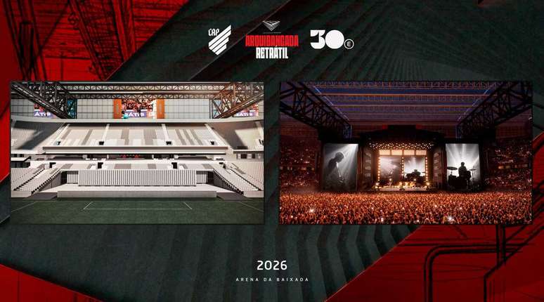 Athletico ter&aacute; arquibancada retr&aacute;til na Arena da Baixada &ndash;