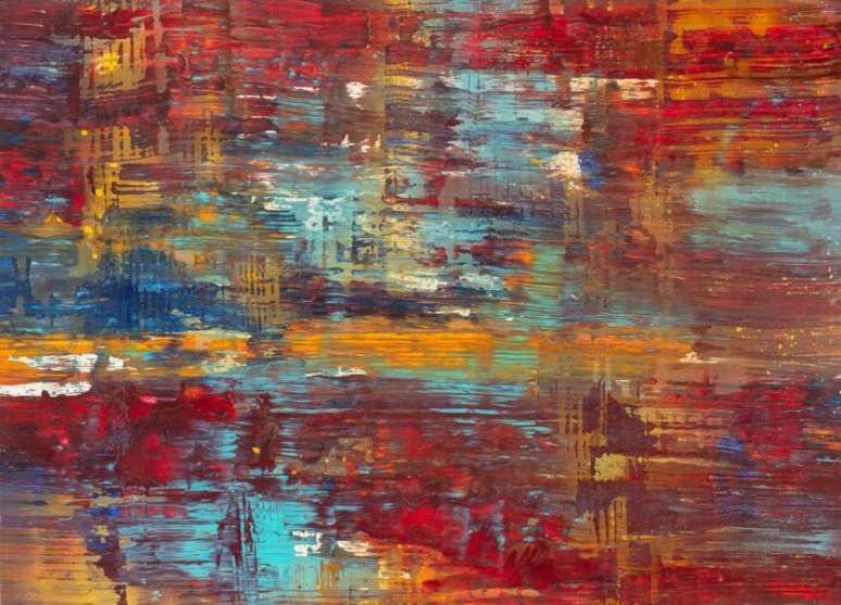 Sem t&iacute;tulo. Obra de Ana Augusta Silveira exposta na mostra 'Cores Que Curam', na Galeria de Arte Andr&eacute;.