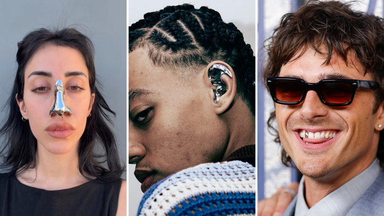 దంతాల నుండి ముక్కు వరకు: ఎర్ర తివాచీలు మరియు వీధులను జయించే గ్రిల్జ్, ముఖ నగలను కనుగొనండి