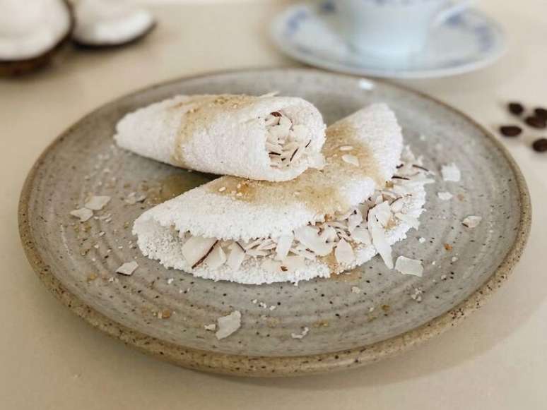 Tapioca de coco do chef Carlos Ribeiro