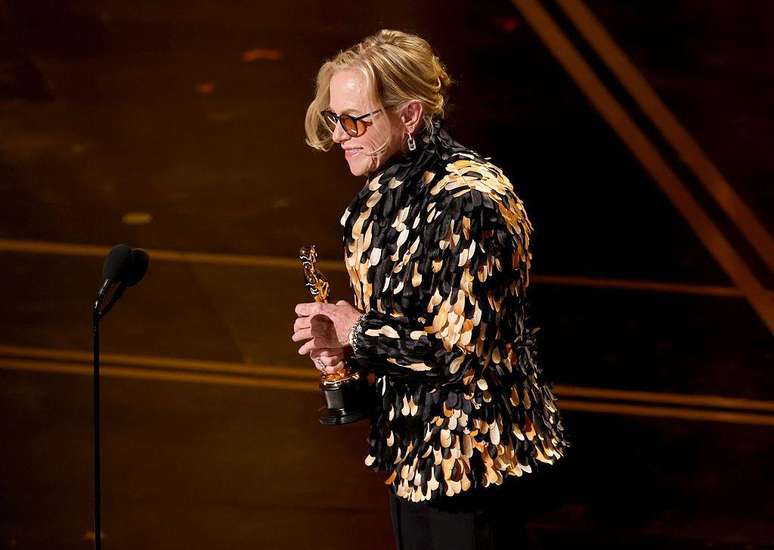 Amy Madigan venceu na categoria de Melhor Atriz Coadjuvante pela sua atua&ccedil;&atilde;o em 'A Hora do Mal'. A vit&oacute;ria acontece 40 anos depois de sua primeira nomea&ccedil;&atilde;o, em 1985