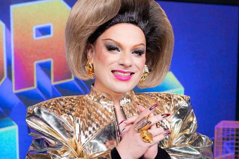 Lorelay Fox durante a Lore Live, seu programa de audit&oacute;rio