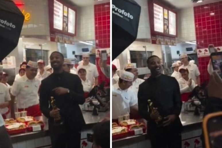 Michael B. Jordan fora do after party