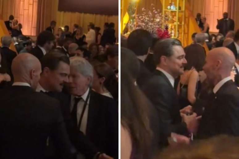 Leo DiCaprio &eacute; tietado dentro do after party