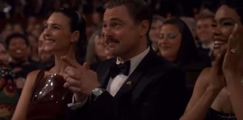 Vittoria Ceretti e Leonardo DiCaprio no Oscar 2026