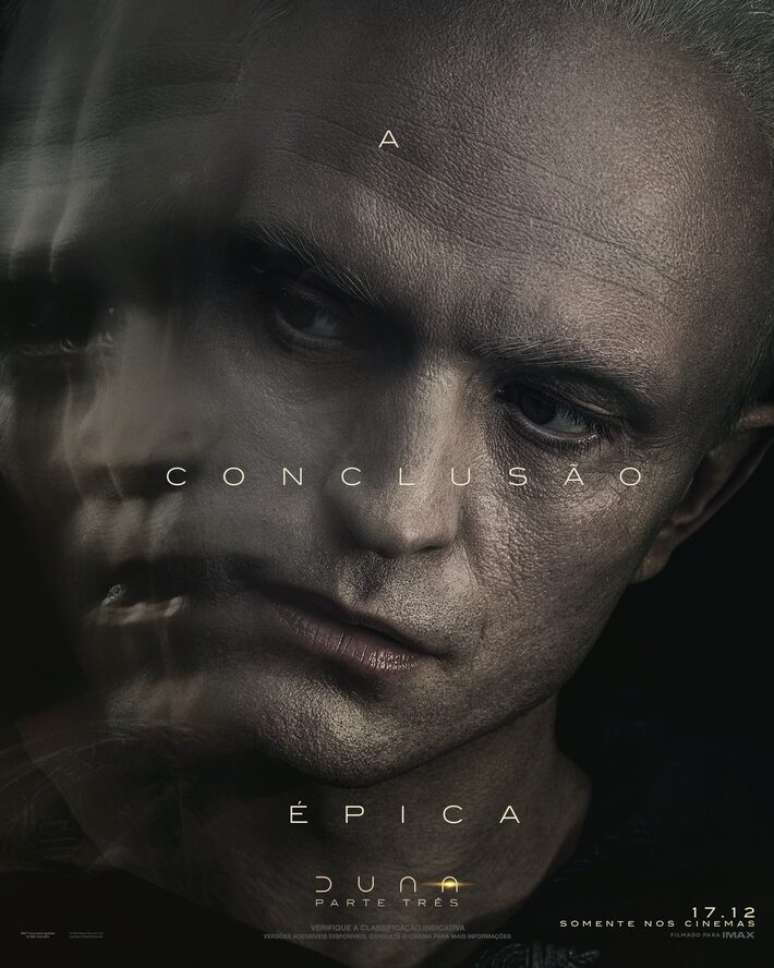 Robert Pattinson em cartaz individual de 'Duna 3'